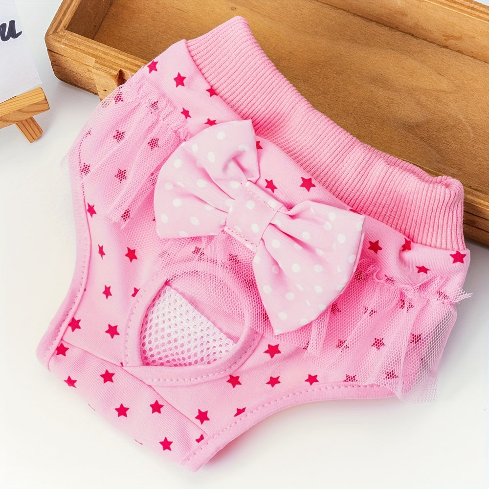 Dog Safety Pants for Menstrual Cycle Knit Polyester Small Medium