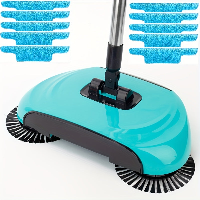 3-in-1 Hand Push Sweeper Vacuum Cleaner Wet Dry Mop for Hardwood Tiles