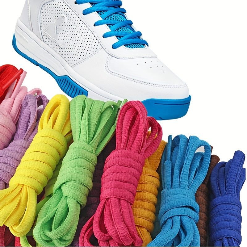 Unisex Classic Nylon Half Round Shoelaces for Sneakers 100cm-120cm