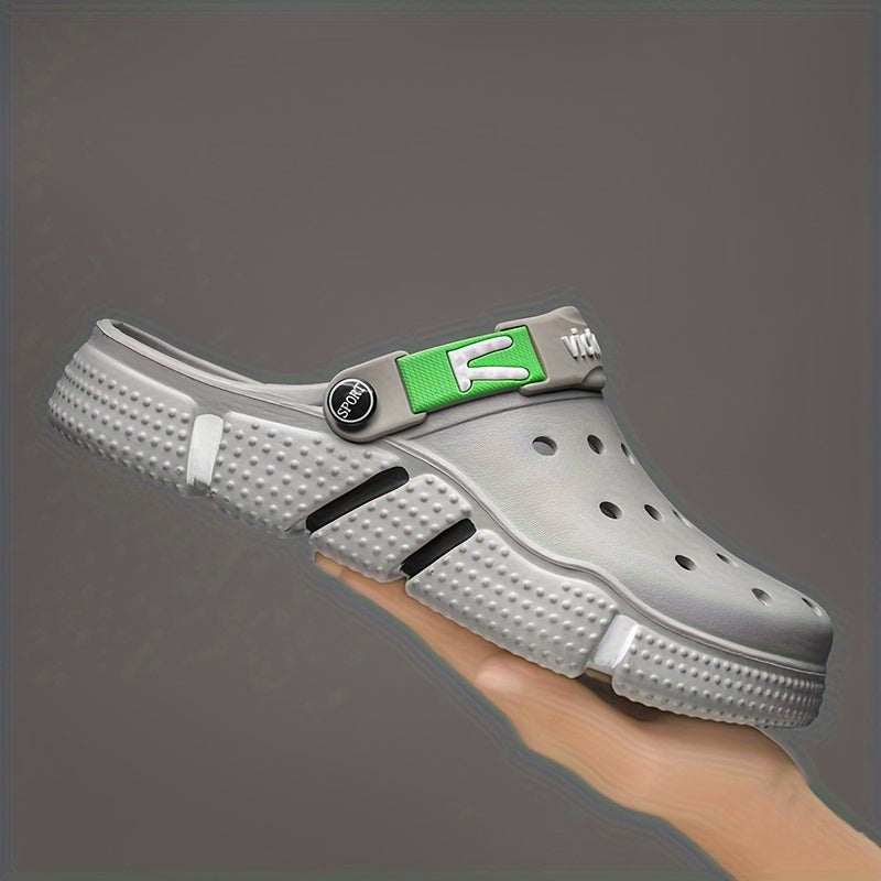 Unisex Hollow Design Clogs Breathable Summer Beach Slide Shoes