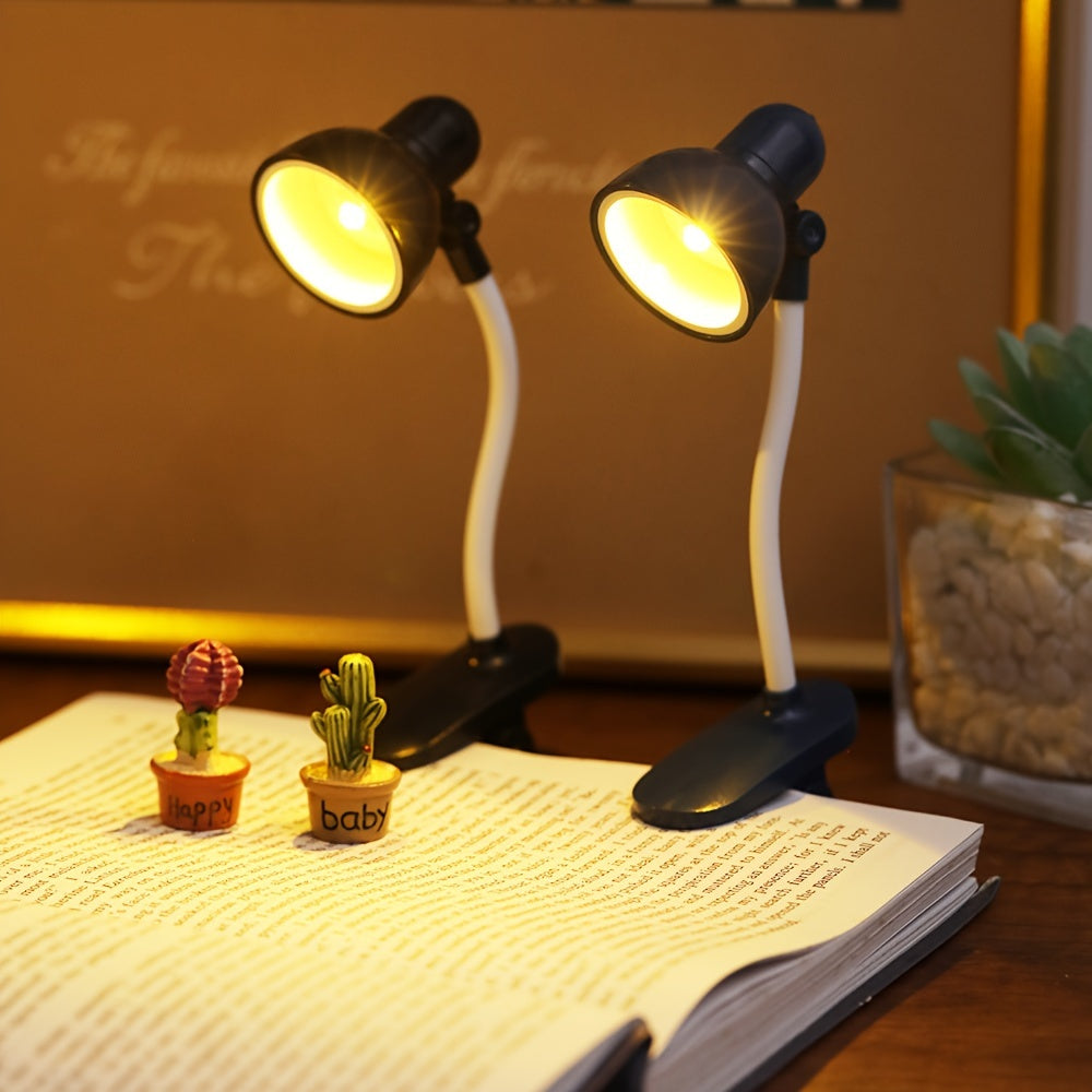 LED Reading Light with Adjustable Arm, Compact and Portable for Night Reading