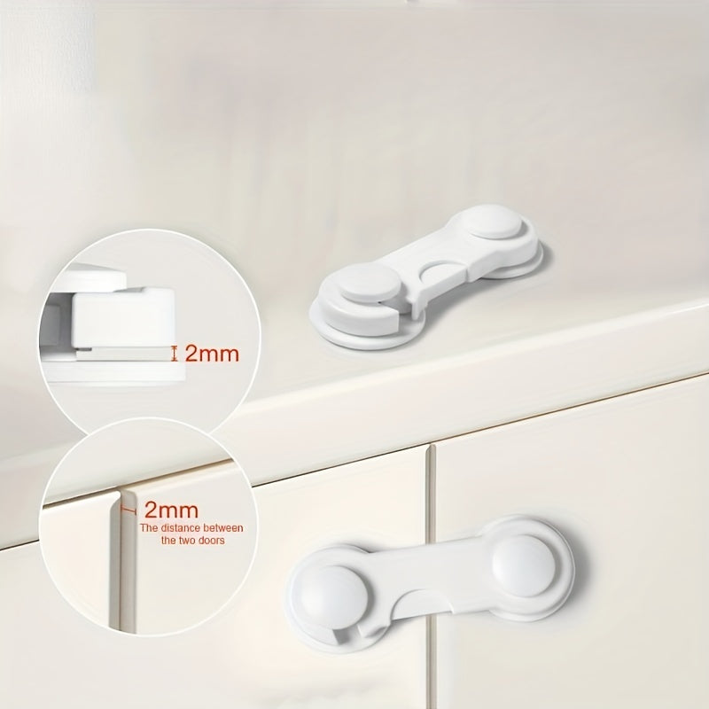 Set of 5 Adjustable Baby Safety Drawer Locks for Childproofing and Gifts