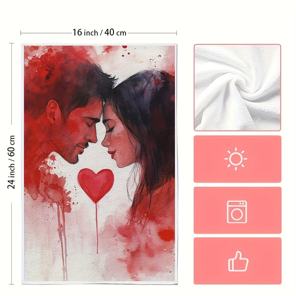 Ultra-Soft XOXO Kitchen Towels 40x60cm Absorbent Dish Hand Towels