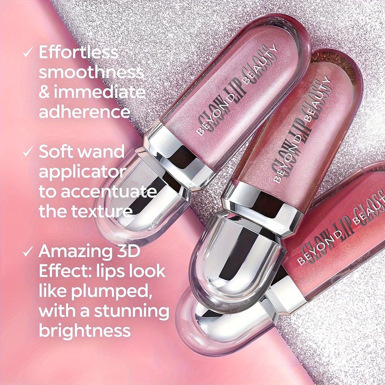 Moisturizing Lip Gloss for Adults Shimmering Liquid Lip Shine with Nourishing Effect