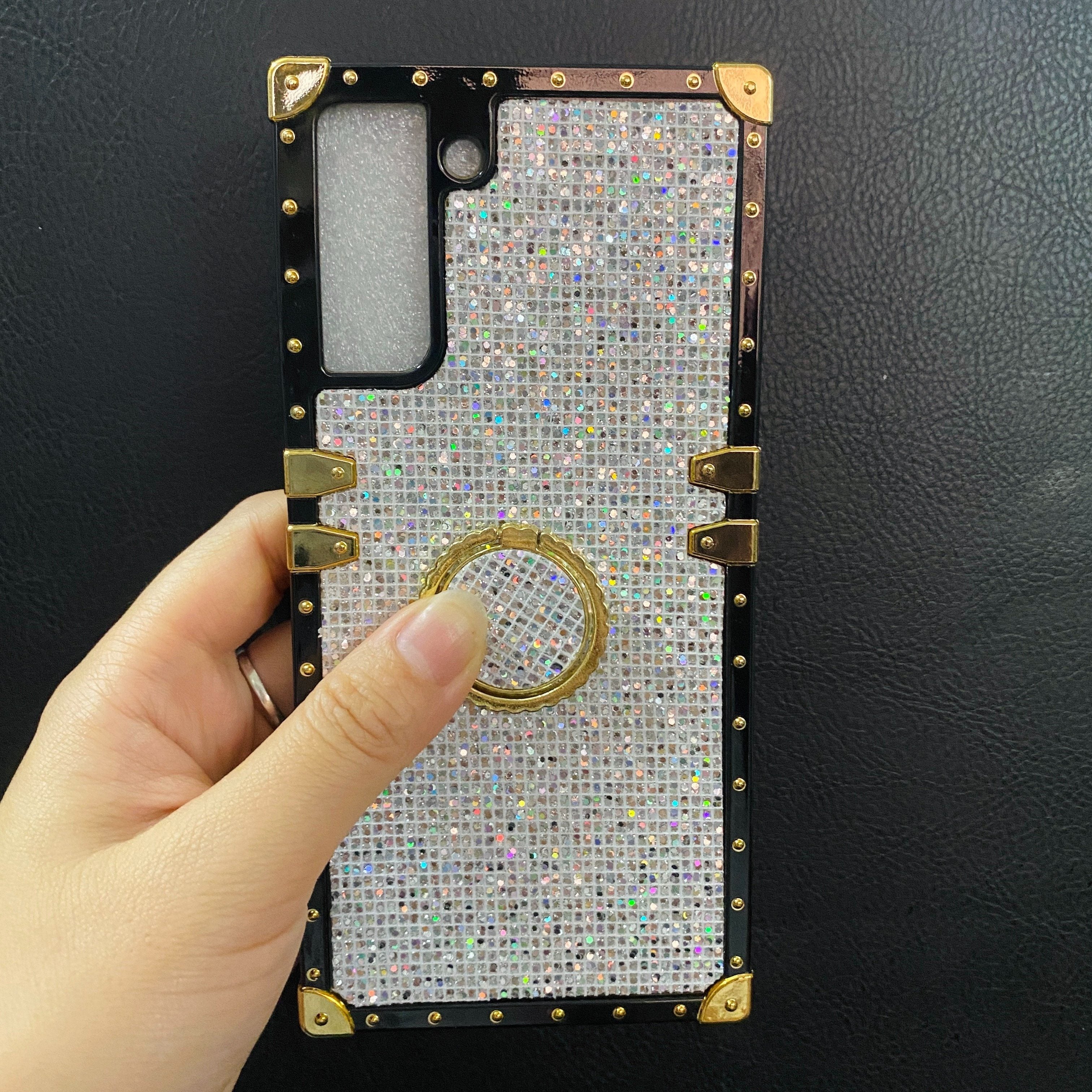 Diamond Studded Phone Case for Samsung Models Durable PC Protective Cover