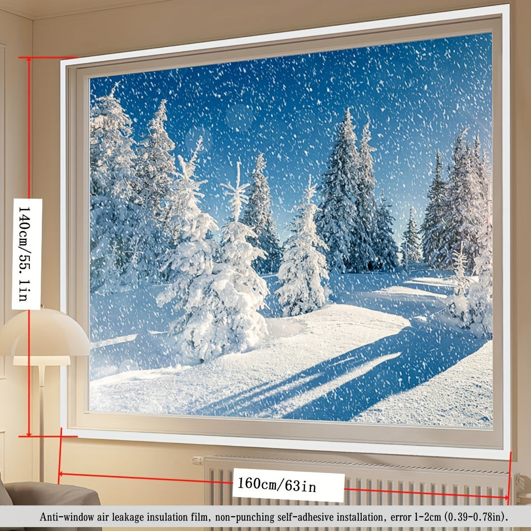 Thermal Insulation Window Film Windproof Rain-Resistant High Clarity Easy Installation