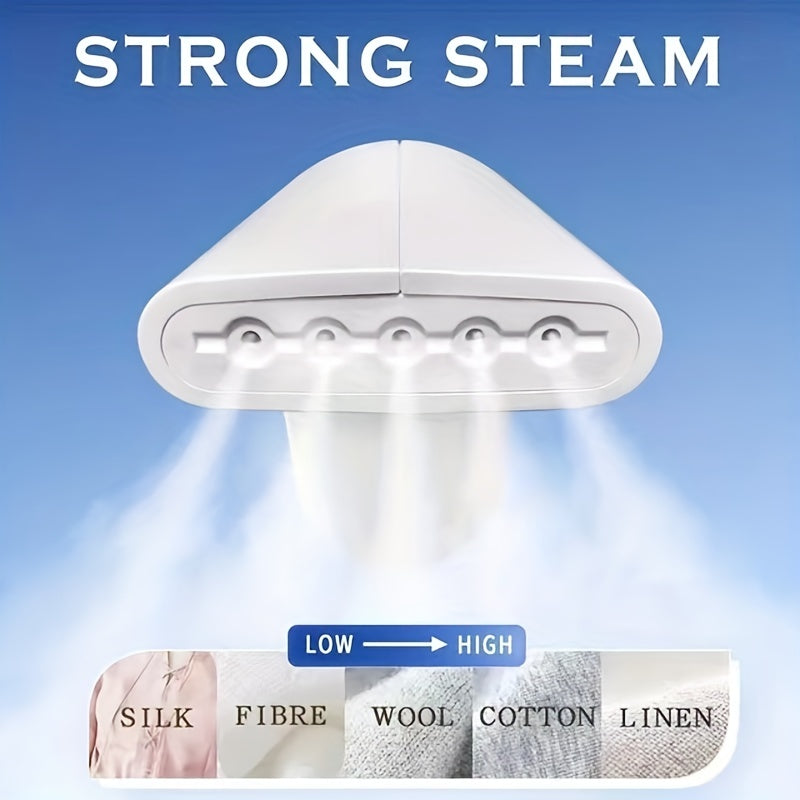  portativ qo‘l bilan ishlatiladigan kiyimlar uchun bug‘li tozalash, 850W, sayohat va uy uchun qulay