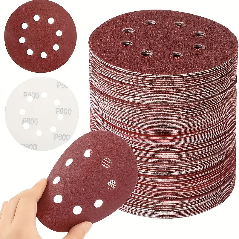 10Pcs 125mm Grit Sanding Discs for Metal Plastic Wood Grinding and Polishing