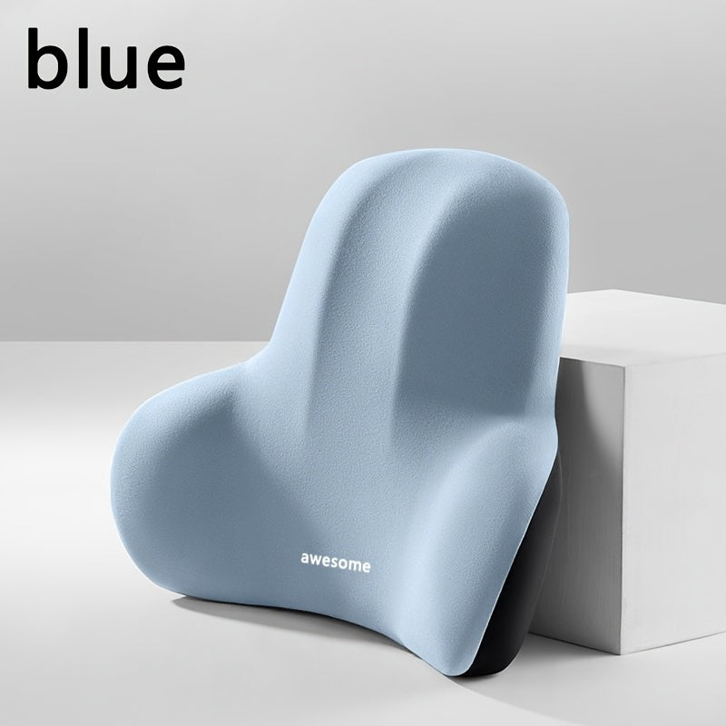 Пена с памятью для офисного кресла, подушка для поясницы, нескользящая, моющаяся, подушка для спинки и сиденья