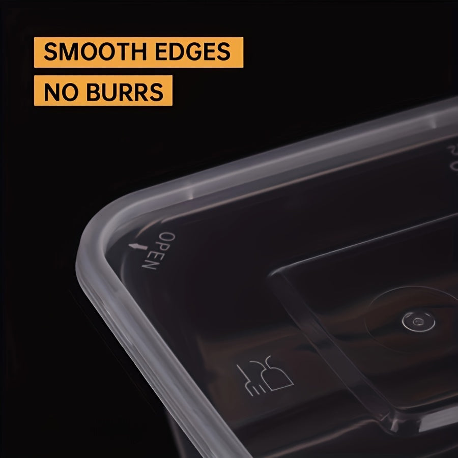 10-30 Pack Clear Plastic Food Storage Containers with Lids, Leak-Proof, Microwave Safe