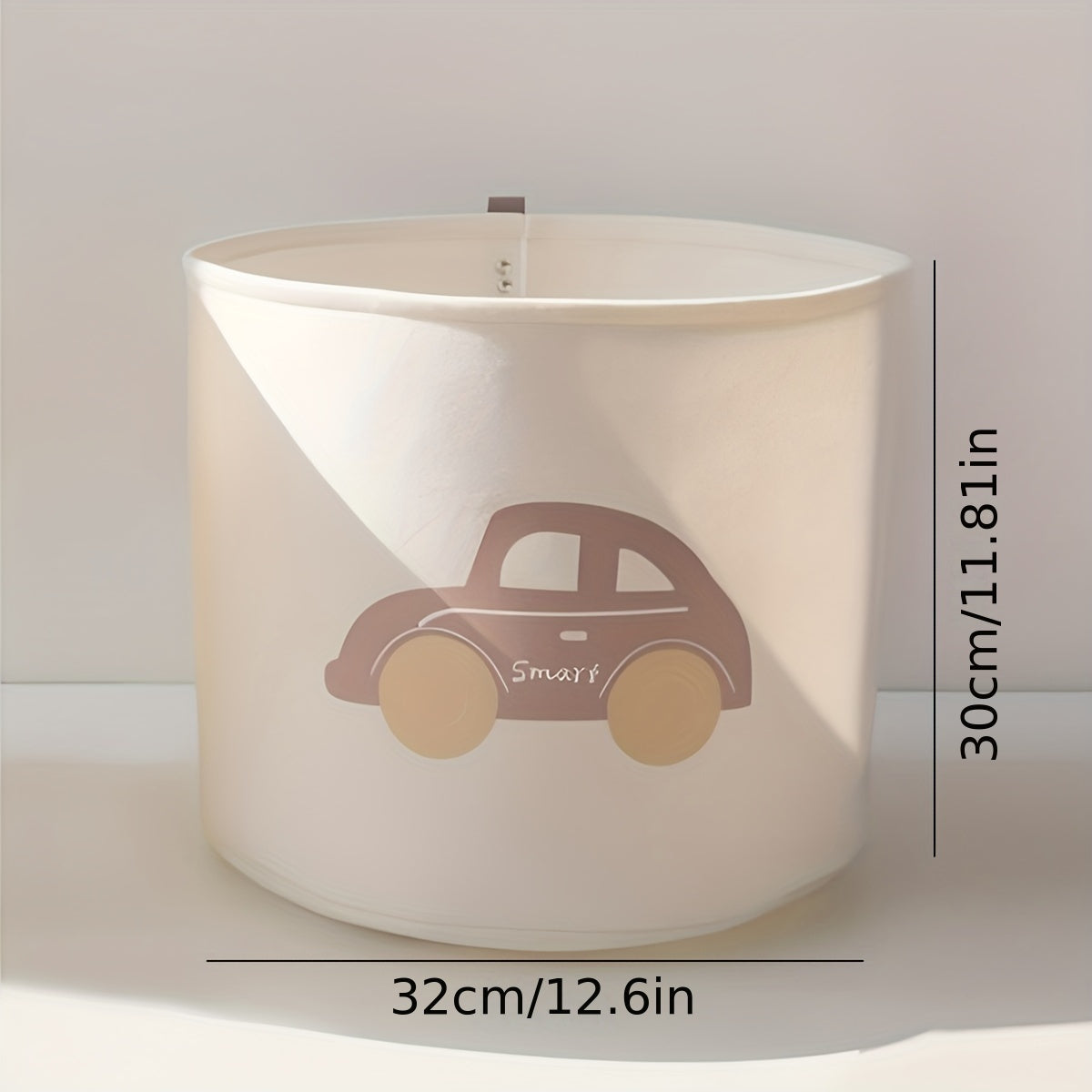 Car-Themed Large Capacity Foldable Toy Storage Basket for Clothes and Toys