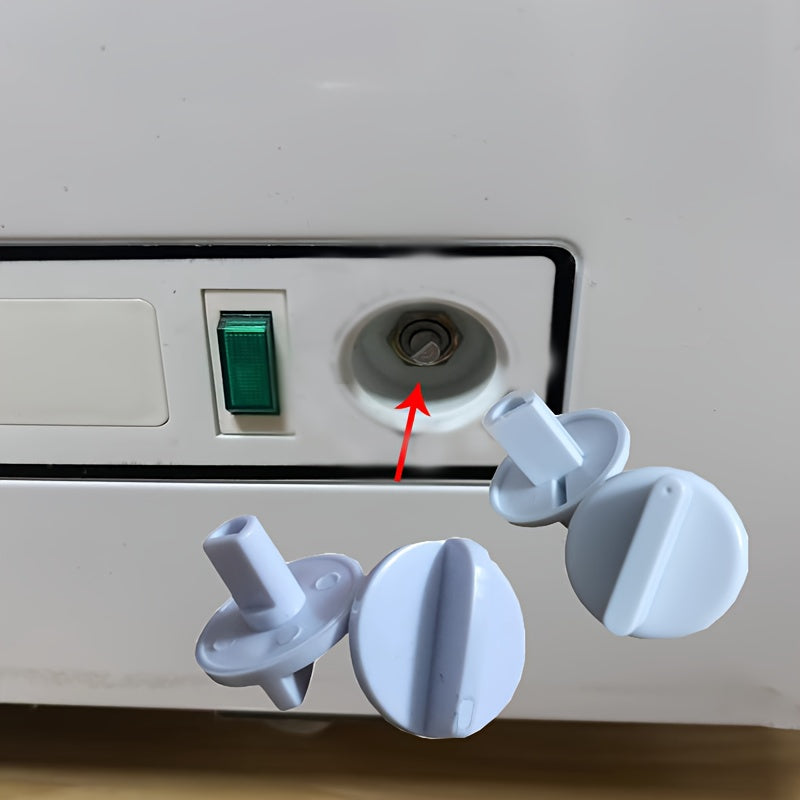 Kuchli dizaynga ega, 0,6 sm D-shaklidagi teshik bilan sovutgich va muzlatgich haroratini sozlash uchun universal plastmassa knopka. Tugma kalitining o'rnini bosuvchi.