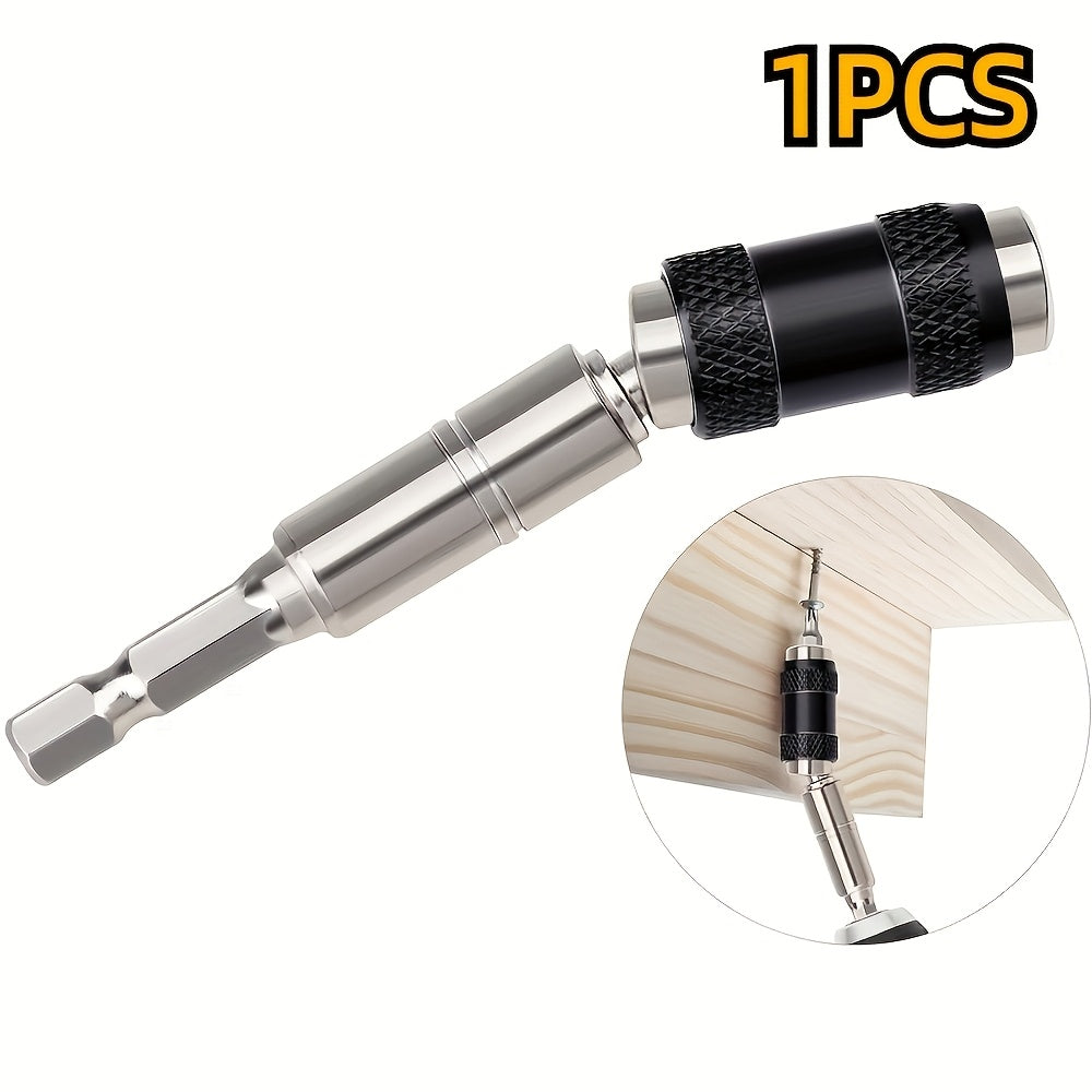 Magnetic Drill Bit Holder 1/4 Inch Hex Quick Change Chrome Vanadium Black