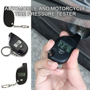 Digital Tire Pressure Gauge Car Keychain with LCD Display and Manometer