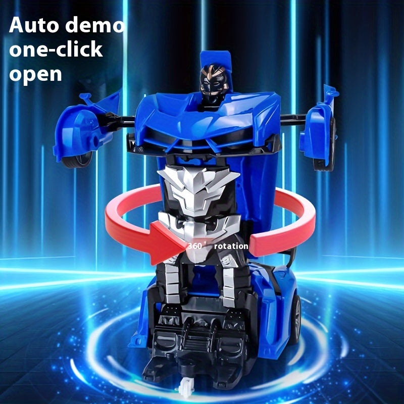 Coche robot control remoto eléctrico con rotación de 360° y deriva para niños a partir de 3 años en blanco, rojo, amarillo y azul