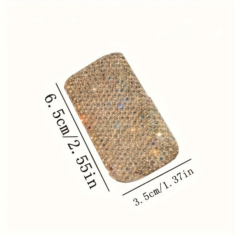 Portable Medicine Box With Artificial Diamonds Sealed Multi-Compartment Storage