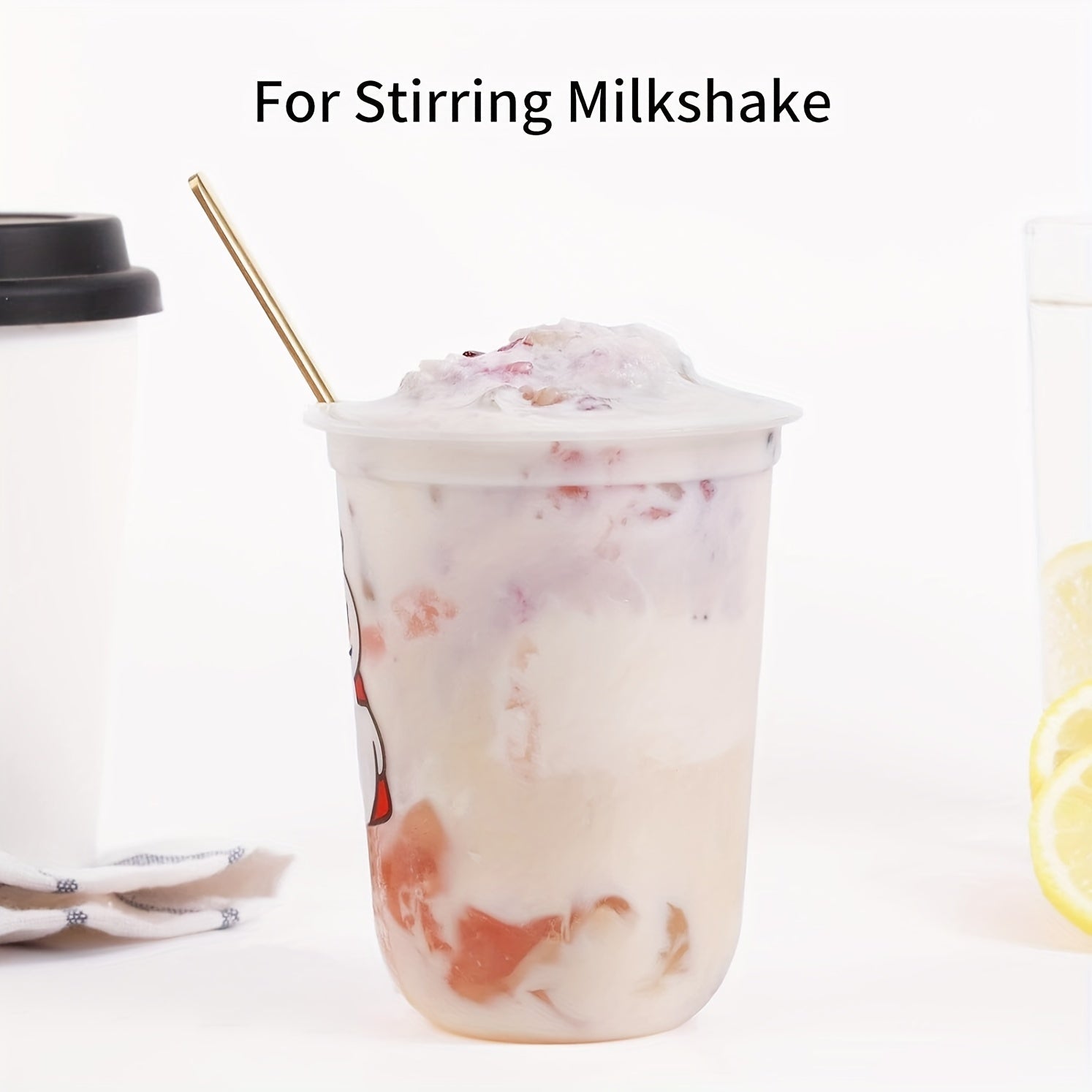 Titanium Gold Long Handle Coffee Spoon Stainless Steel for Stirring Coffee Honey