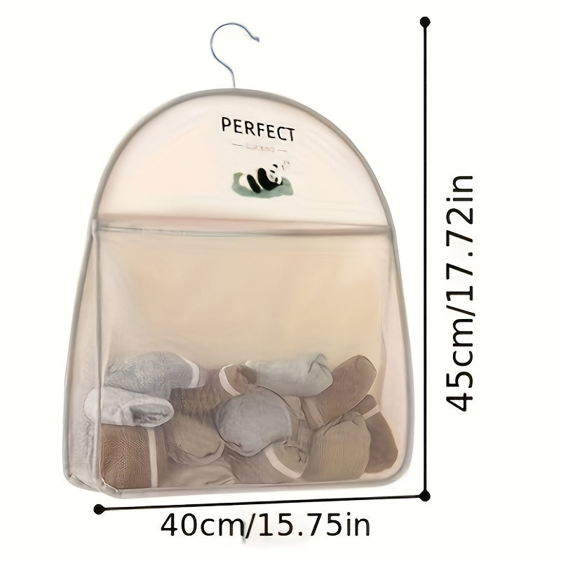 Breathable Mesh Hanging Storage Bag for Clothes Socks Underwear Organizer