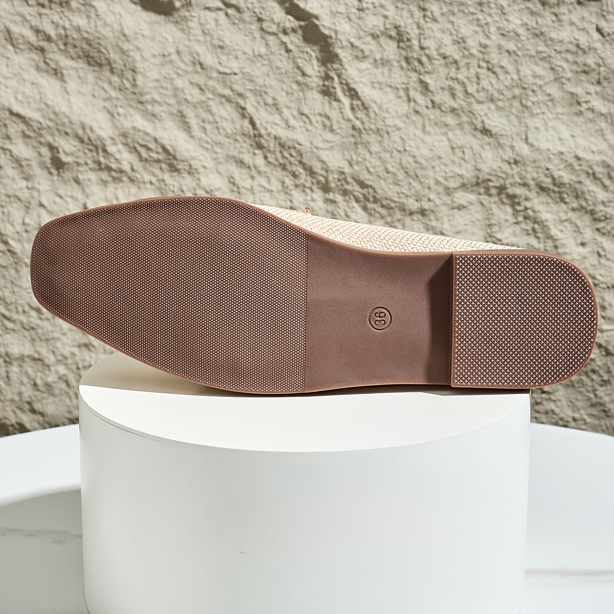 Women's Brown Snakeskin Slip-On Loafers with Gold "C" Buckle Lightweight Casual Shoes