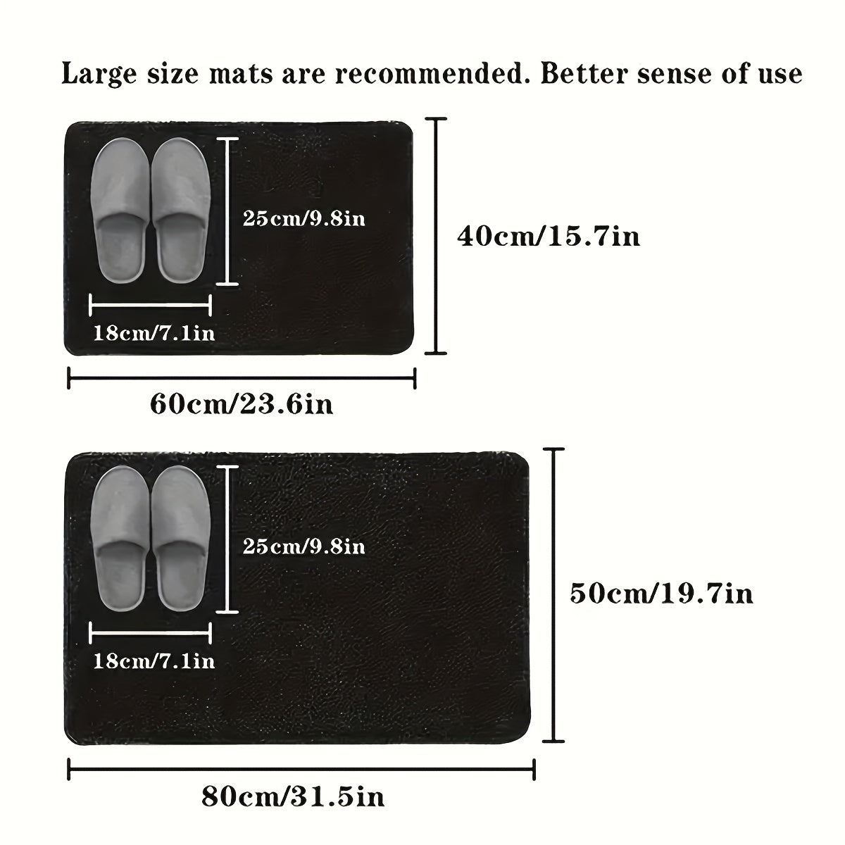 Xavfsizlik uchun sirpanmaydigan hammom matosi, qulaylik uchun qalin plush hammom matosi, yuqori singdiruvchi eshik matosi, yumshoq hammom gilami, mustahkam eshik pol matolari, qulay mashinada yuviladigan tez quriydigan gilamlar, zarur hammom aksessuar.