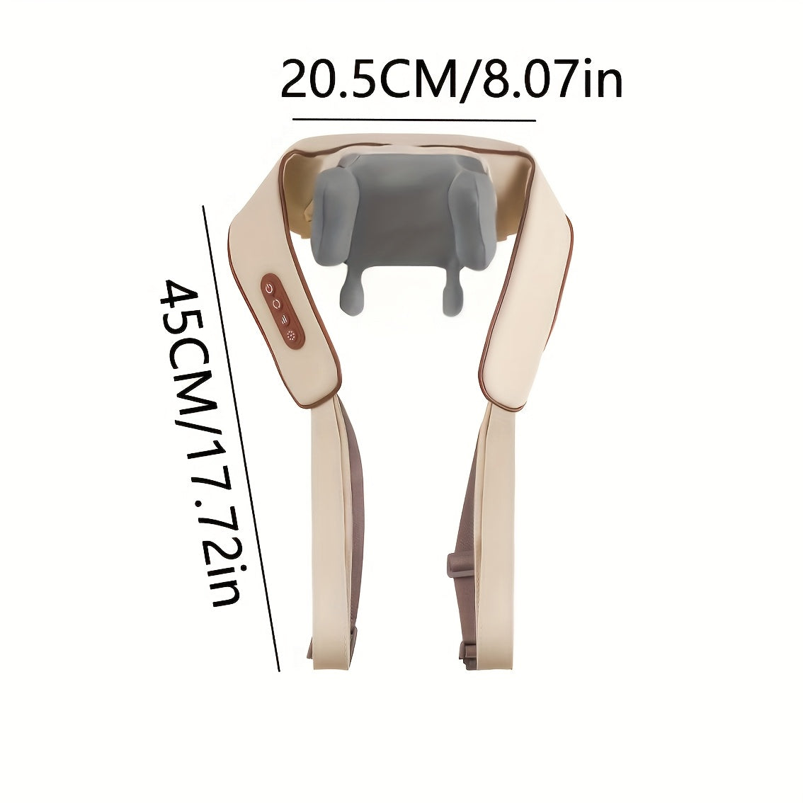 Wireless Portable Neck and Shoulder Massager with 6 Nodes Deep Tissue Pillow