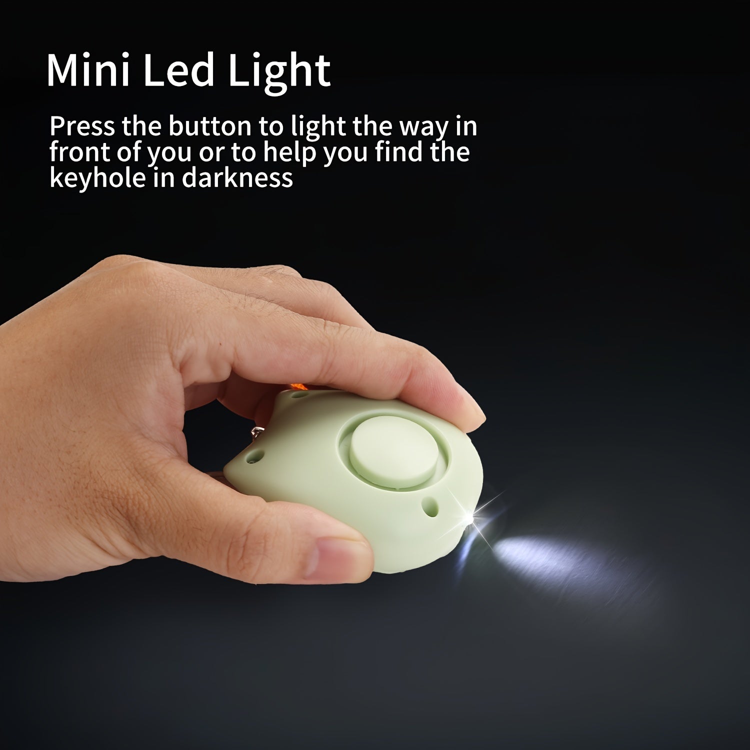 130dB Personal Safety Alarm for Women with LED Light Outdoor Self-Defense Security Siren