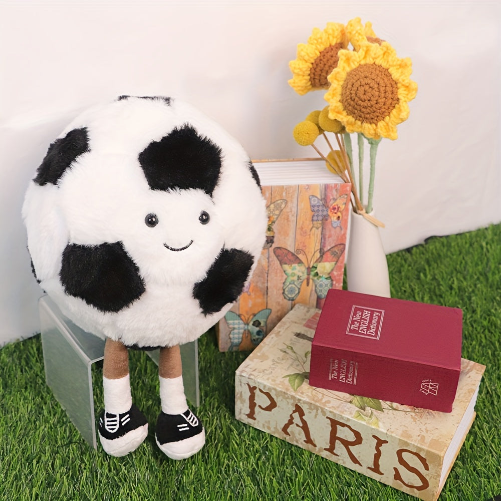 6-8 yoshdagi bolalar uchun sport mavzusidagi yumshoq o'yinchoq yostiqlar, preppy uslubi, polyester bilan to'ldirilgan, faqat qo'lda yuvish. Partiyalar, uy bezaklari, tug'ilgan kun sovg'alari uchun mukammal.