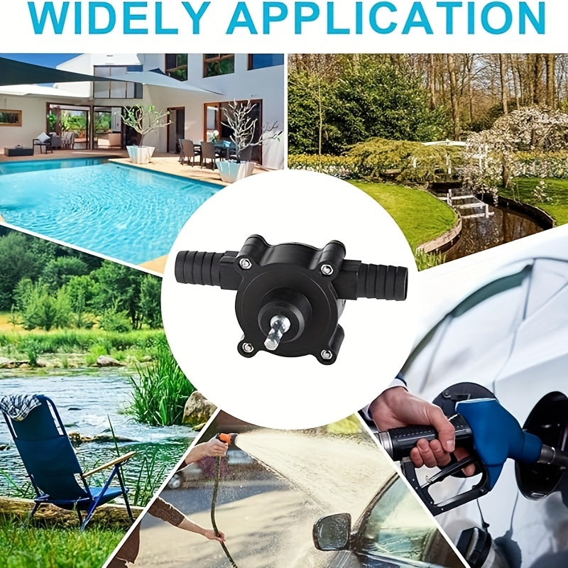 Multi-Purpose Hand Drill Water Pump for Car Wash and Outdoor Use Self-Priming Compact Durable