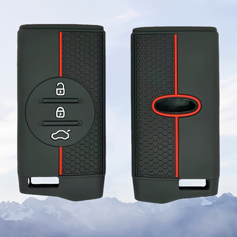 Silicone Car Key Fob Cover Scratch-Resistant Anti-Slip for SUV and Sedan