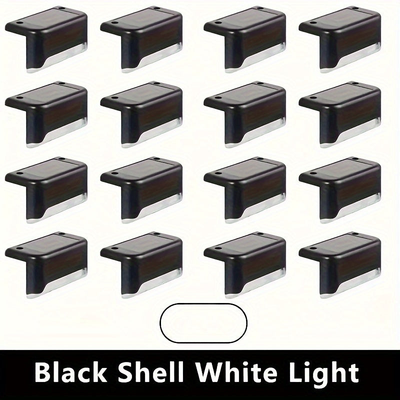 16 luces solares para exteriores en caminos, barandillas, cercas, escaleras y carriles