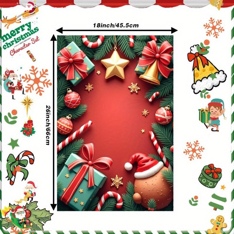Christmas Themed Kitchen Towel 18x66 cm Soft Festive Holiday Decor