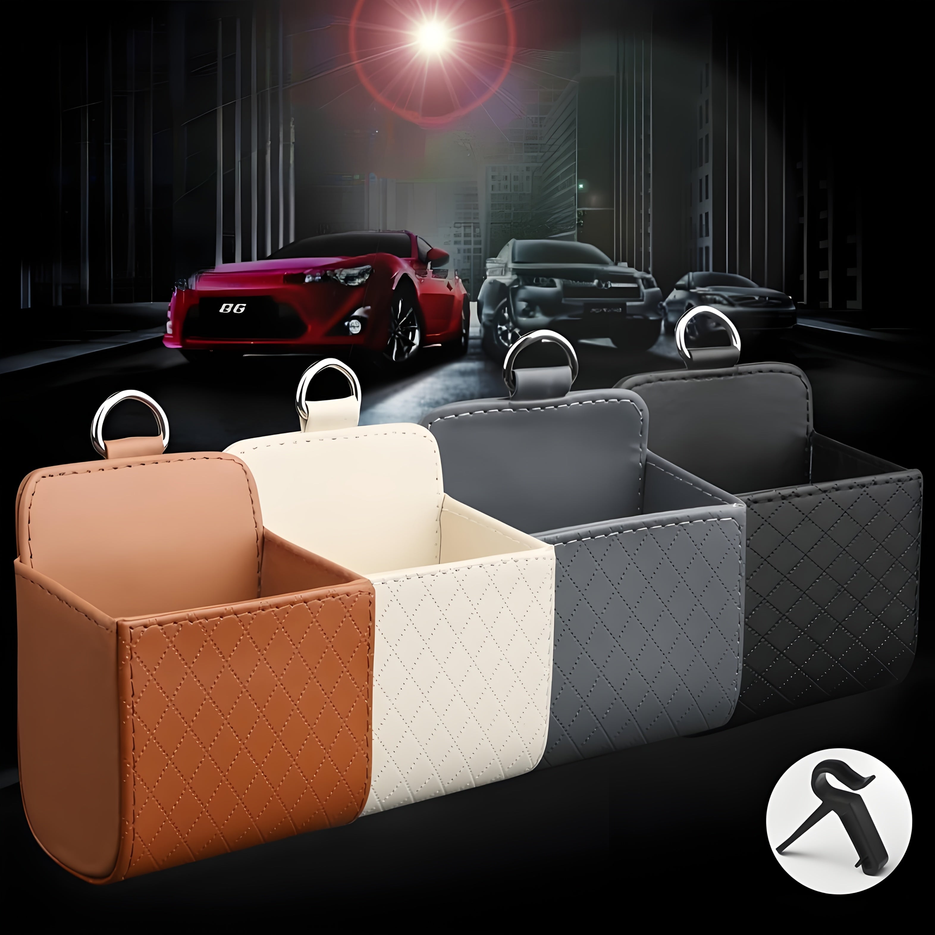 Universal avtomobil saqlash qutisi havo chiqishi telefon ushlagichi tashkilotchisi