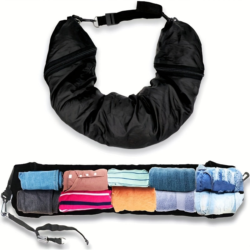Multi-Functional Travel Pillow with Built-In Clothes Storage Waterproof Polyester