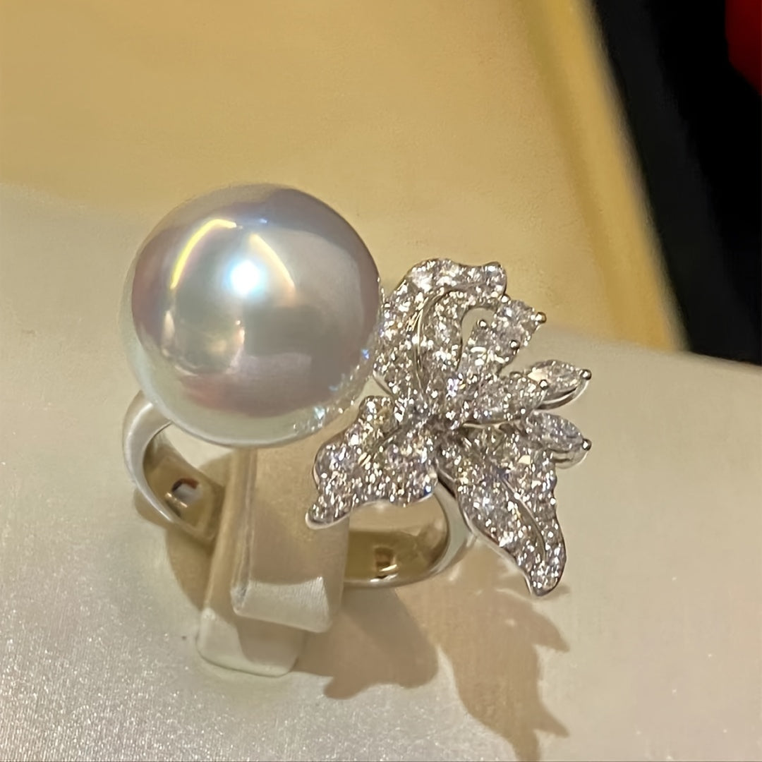 Zirconia gullari bilan mis uzuk, marjon va ochiq zargarlik, kelinlar va maxsus tadbirlar uchun