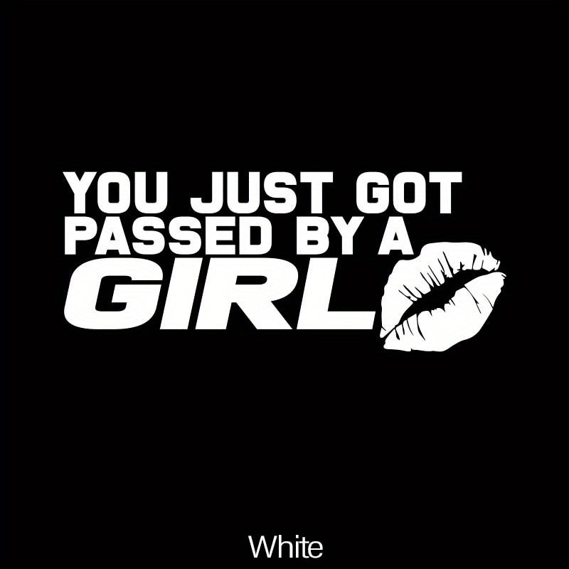 Girl Glitter Red Lip Print Car Sticker Waterproof Vinyl Decal