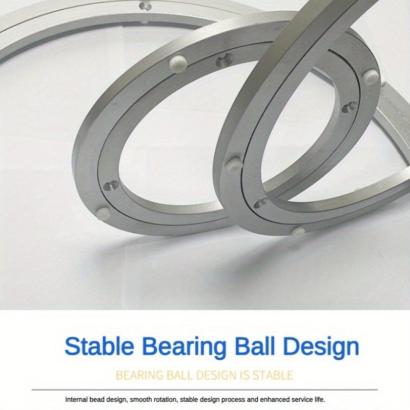 Aluminum Lazy Susan Spinner, Quiet Rotating Mechanism, Noise-Reducing Swivel for Table and Indoor Use