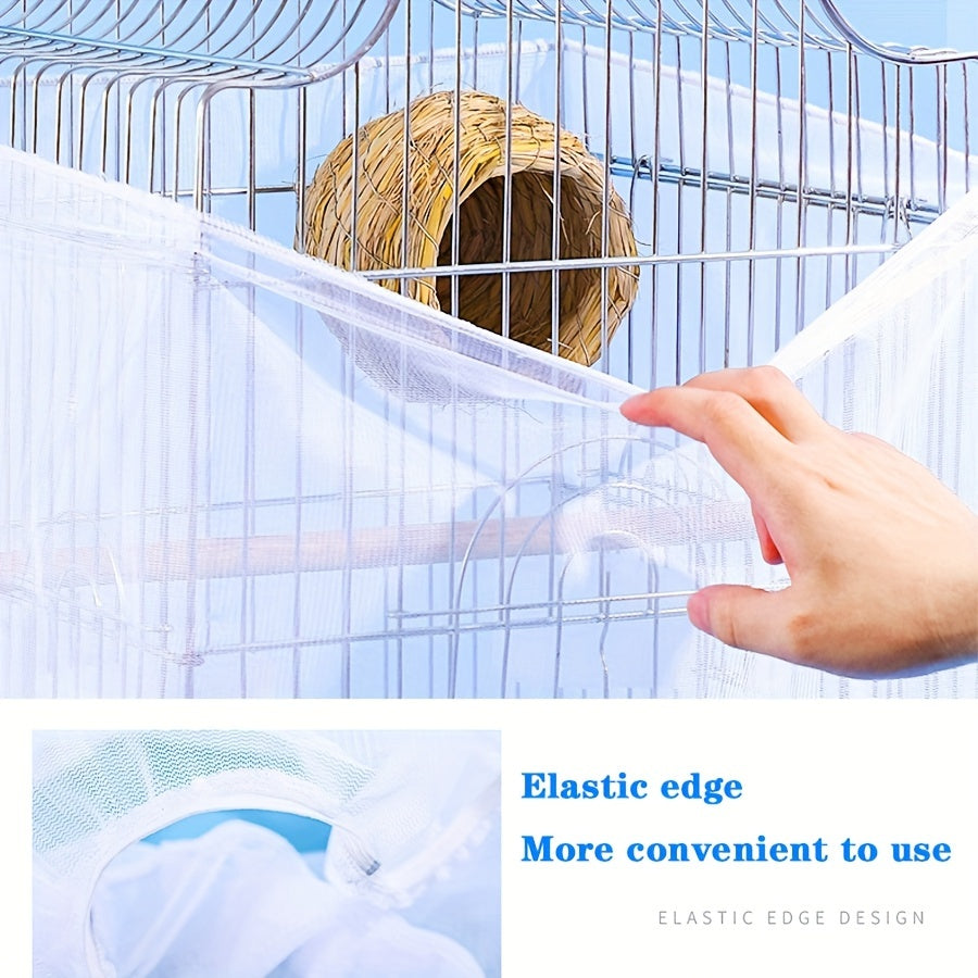 Nylon Mesh Bird Cage Netting for Parrots and Small Birds Durable Polyester Material