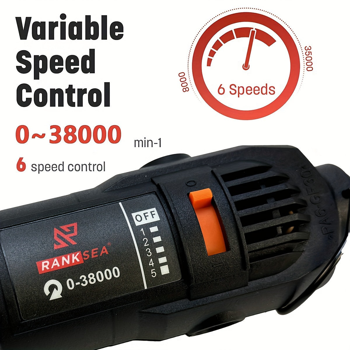 Rotary Tool Kit with 5 Speed Adjustments and 218 Accessories for DIY Projects