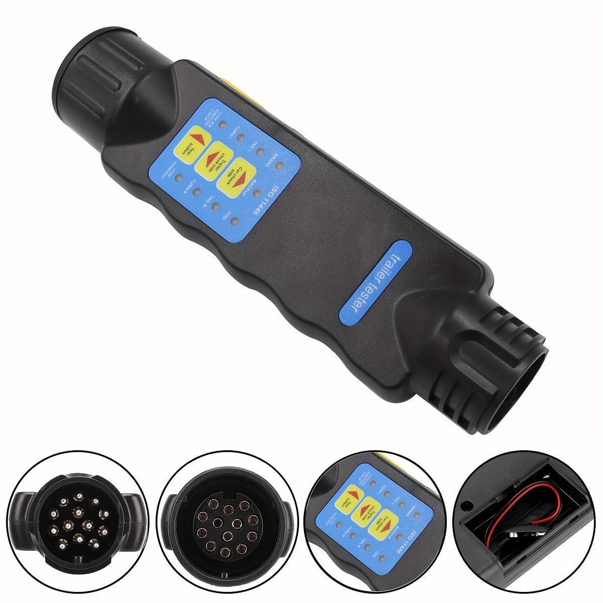 12V Yük mashinasining test qurilmasi 13 pin adapter simlarini tekshirish chirog'i test qilish avtomobil yuk mashinasi karvoni