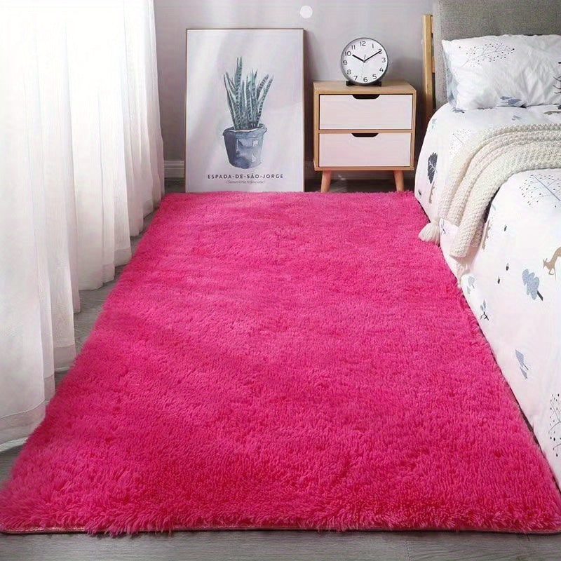 Soft Fluffy Shag Area Rug for Living Room or Bedroom Non-Slip Machine Washable