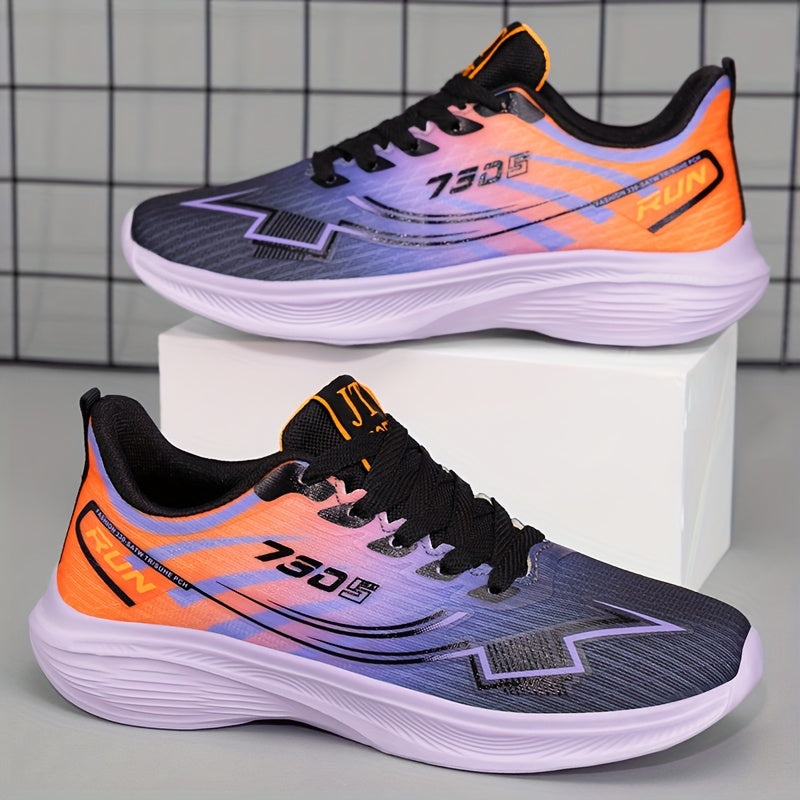Women’s Knit Sneakers Pastel Purple White Lightweight Breathable Casual Shoe