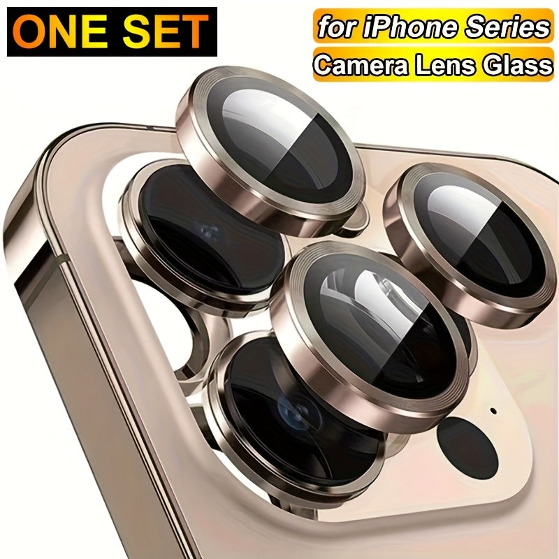 Metal Camera Lens Protector for iPhone Models Including Pro Max Mini and Plus