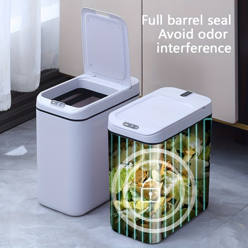 15L Бесконтактный инфракрасный датчик мусорное ведро на батарейках для кухни, ванной комнаты, офиса