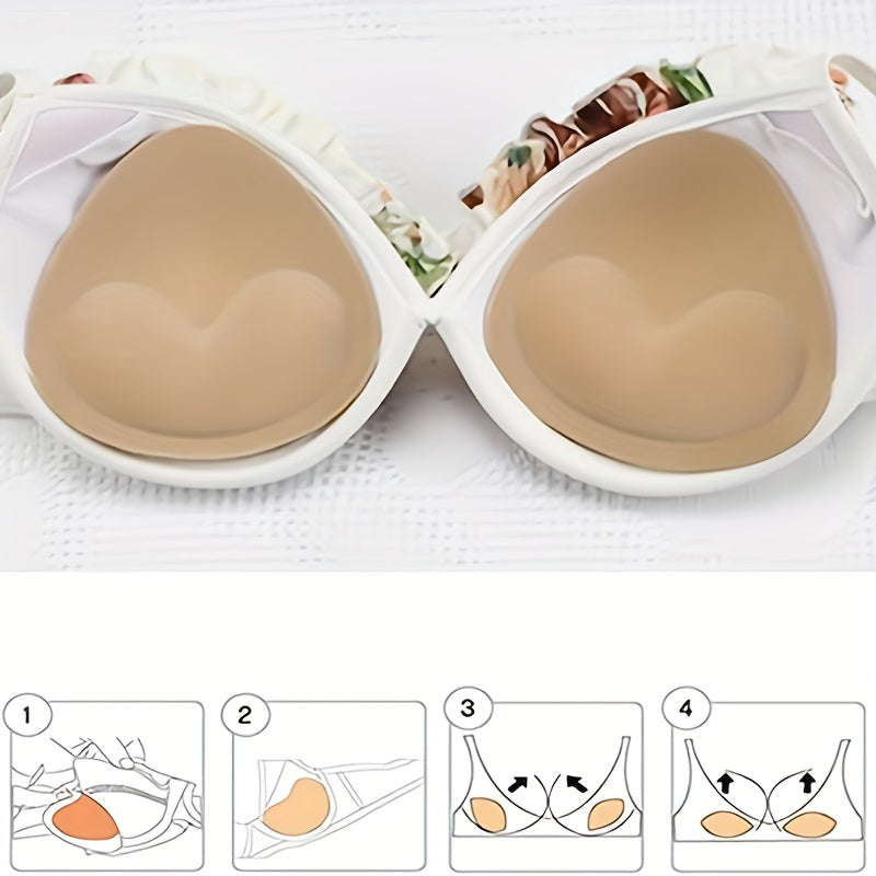 Silicone Breast Pads for Natural Look Wireless Bra Accessories Opaque