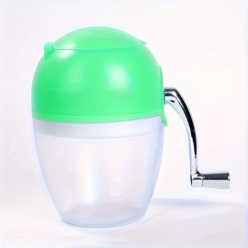 Qoʻlda ishlovchi muz maydalagich, uy uchun portativ plastik maydalagich