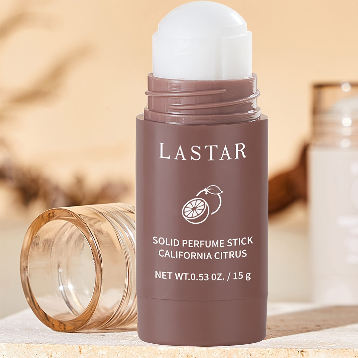 Unisex Solid Perfume Stick California Citrus Long-Lasting 0.53 oz Summer Freshness