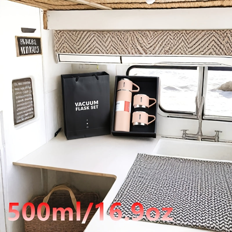 500ml Stainless Steel Thermal Mug Vacuum Insulated for Hot Cold Beverages Outdoor Office