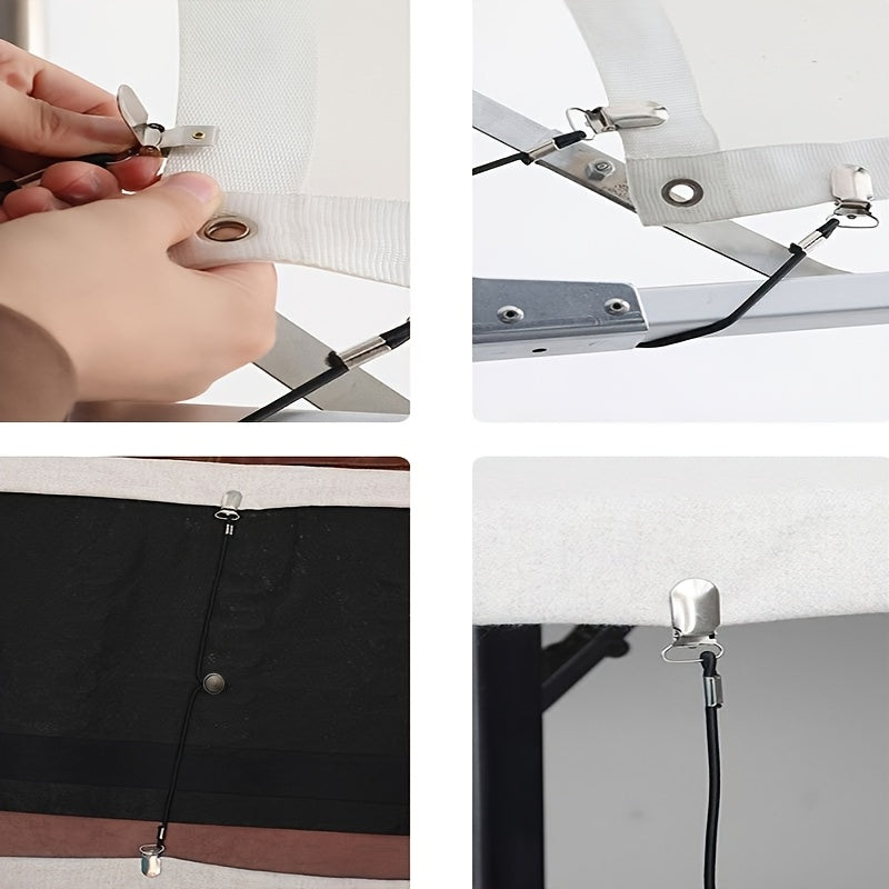 Elastic Bed Sheet Straps with Adjustable Holders Universal Fit for Mattress Sofa Couch
