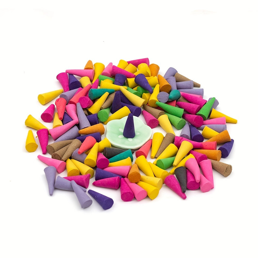 Incense Set with Holder Tower and Cone for Air Purification and Room Decor