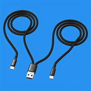 Super Fast Charging USB A to Dual Type-C Data Cable 6A Multi-Functional